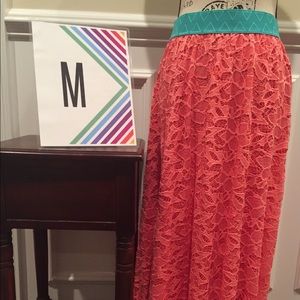 Lace maxi skirt